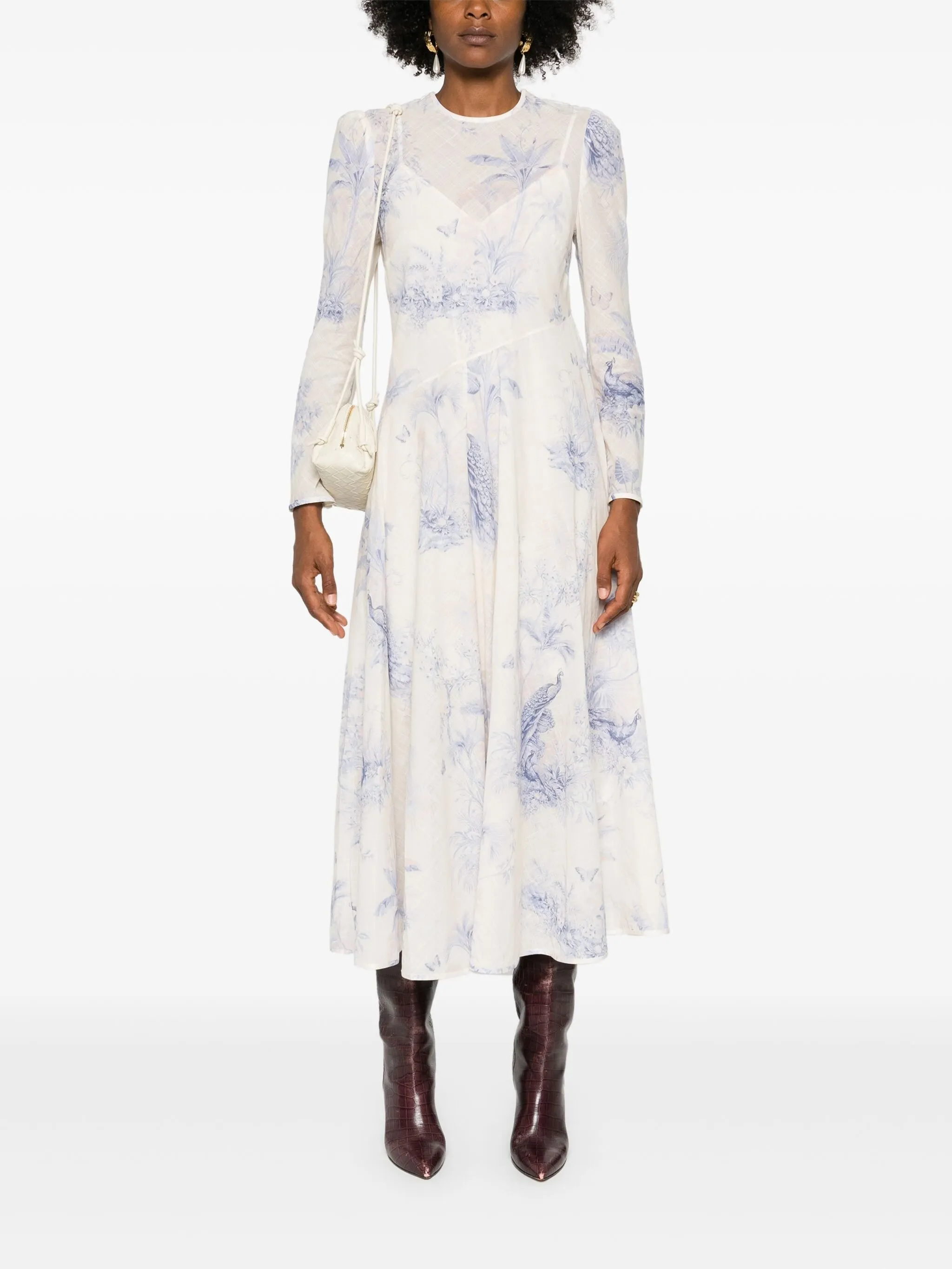 ZIMMERMANN WAVERLY ASYMMETRIC MAXI DRESS