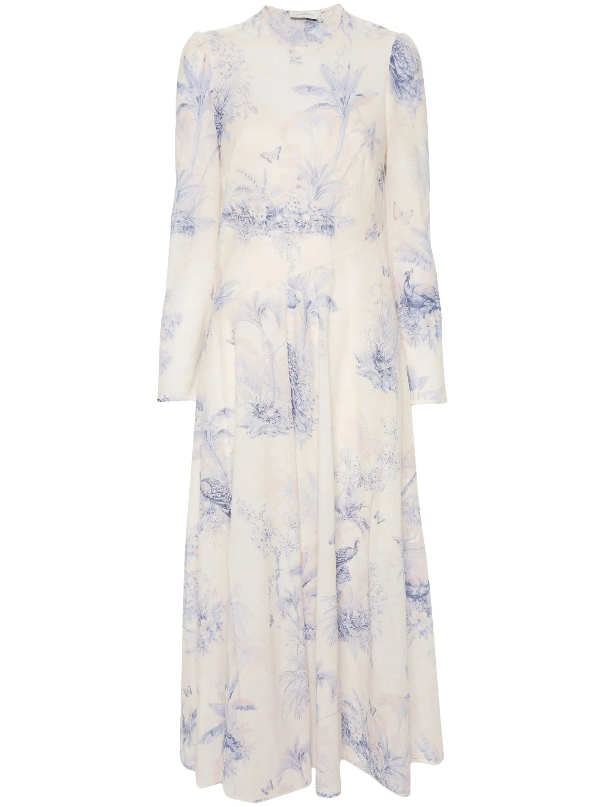 ZIMMERMANN WAVERLY ASYMMETRIC MAXI DRESS